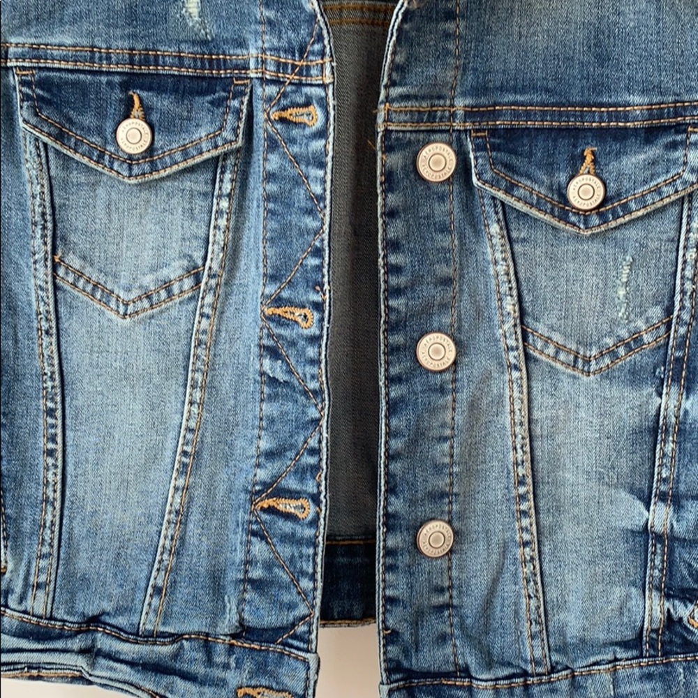 Aeropostale Ripped Jean Jacket - Picture 4 of 4